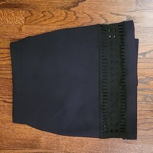 Lover's + Friends Black Asymmetrical Skirt Size S
